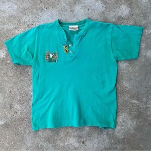 RARE vintage 90s Disney Pocahontas green tshirt kids L/adult unisex M